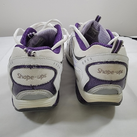 Skechers Shape Ups White Purple Toning Sneakers Women's Size 10 - Picture 10 of 10